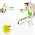 Brinquedo Interativo 2 em 1 para Gatos: Pistola com Bolinha - Imagem 4