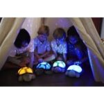 Abajur Tartaruga de Pelúcia – Luminária Infantil c/ Projetor