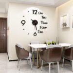 Relógio de Parede 3D 50cm Preto - Luxo e Decoração - Imagem 6