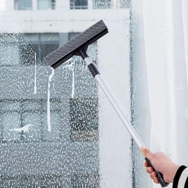 Rodo Limpa Vidros Mop Extensível Telescópico Profissional