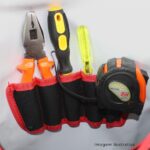 BOLSA FERRAMENTAS IMPERMEAVEL MOCHILA CARTUCHEIRA PORTA ACESSORIOS ELETRICISTA MALETA OMBRO MALA REGULAVEL BOLSOS - Imagem 4