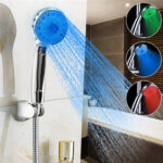 DUCHA CHUVEIRO LED CROMOTERAPIA SENSOR DE TEMPERATURAMULTI CORES RGB PARA BANHEIRO BANHO RELAXANTE - Imagem 2