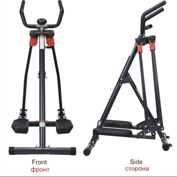 ELIPTICO DOBRAVEL LCD DIGITAL SIMULADOR DE CAMINHADA AIR WALK PORTATIL MAQUINA ANDADOR STEP QUEIMA ESTEIRA FITNESS