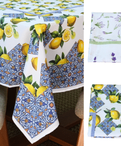 Toalha  4 Lugares Allegra 1,50x1,50m Estampado Tecido