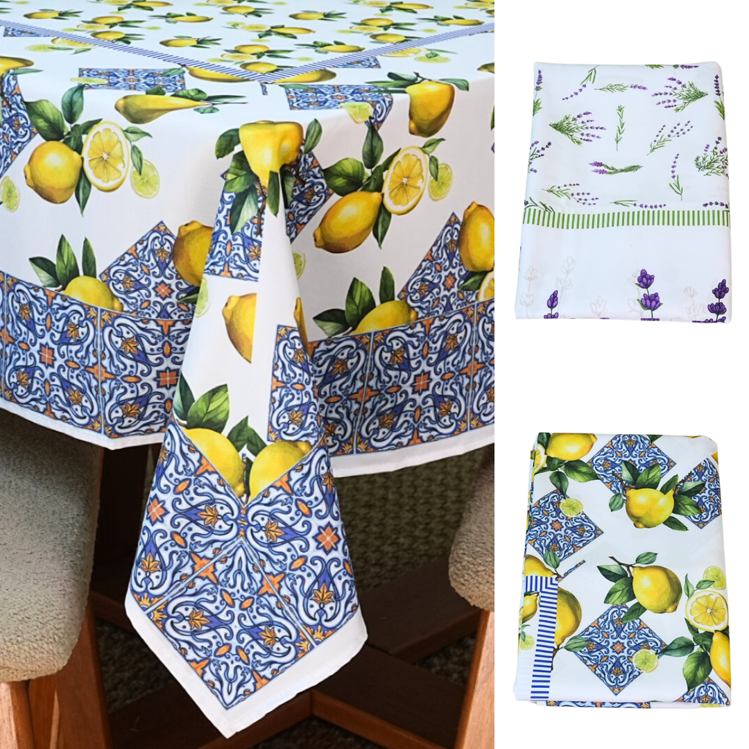 Toalha 4 Lugares Allegra 1,50x1,50m Estampado Tecido 1 Toalha 4 Lugares Allegra 1,50x1,50m Estampado Tecido