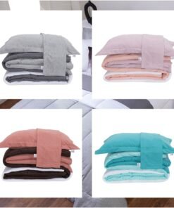 Kit 7 Pçs Edredom Casal Queen Colorful Linho E Hipercal 400