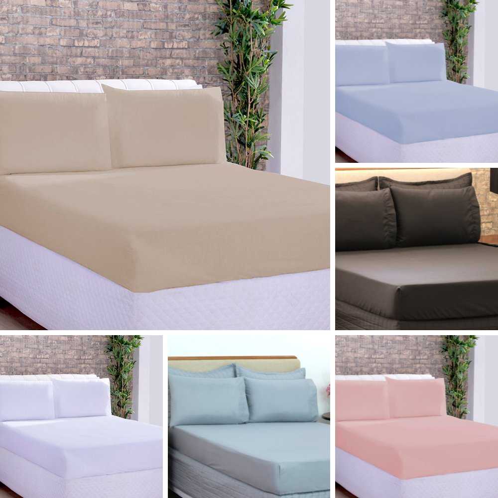 Lençol Avulso com Elástico Casal Padrão Microfibra Liso 1 Lençol Avulso com Elástico Casal Padrão Microfibra Liso