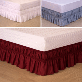 Saia  Box Solteiro, Viúva, Casal Padrão E Queen Elasticada