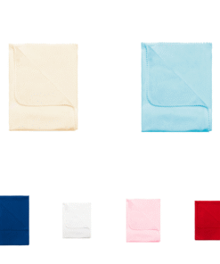 Manta Cueiro Bebê Malha com Pompom 70x80cm