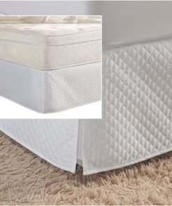 Saia para Cama Box Casal King Matelada com Pregas