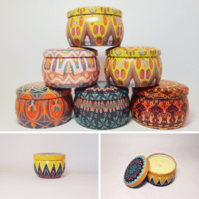 Vela Aromática Mística Com Pavio De Algodão E Cera De Coco