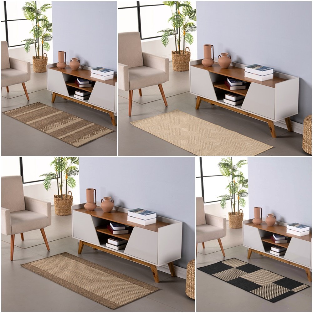 Tapete Passadeira Sisal Lancer 80x66cm Antiderrapante 5 Tapete Passadeira Sisal Lancer 80x66cm Antiderrapante - Imagem 5