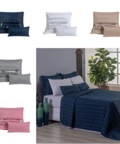 Kit 7 Pçs Cobre Leito Casal Queen Urbany Hipercal 400 Fios