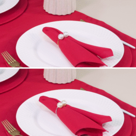 Kit 7 Pçs 2 Lugares Mesa Posta Completo  Basic Pérola