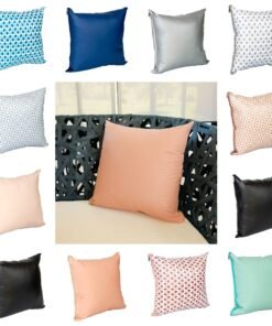 Almofada Decorativa Cheia Capa e Refil Protetora Impermeável com Zíper