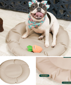 Cama Pet Grande Inflável Redonda 64x64cm Impermeável