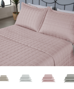 Kit 3 Pçs Cobre Leito Casal Padrão Soft Dupla Face Matelado