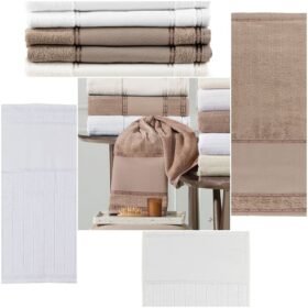 Kit 6 Pçs Toalha de Lavabo Bellarte Social