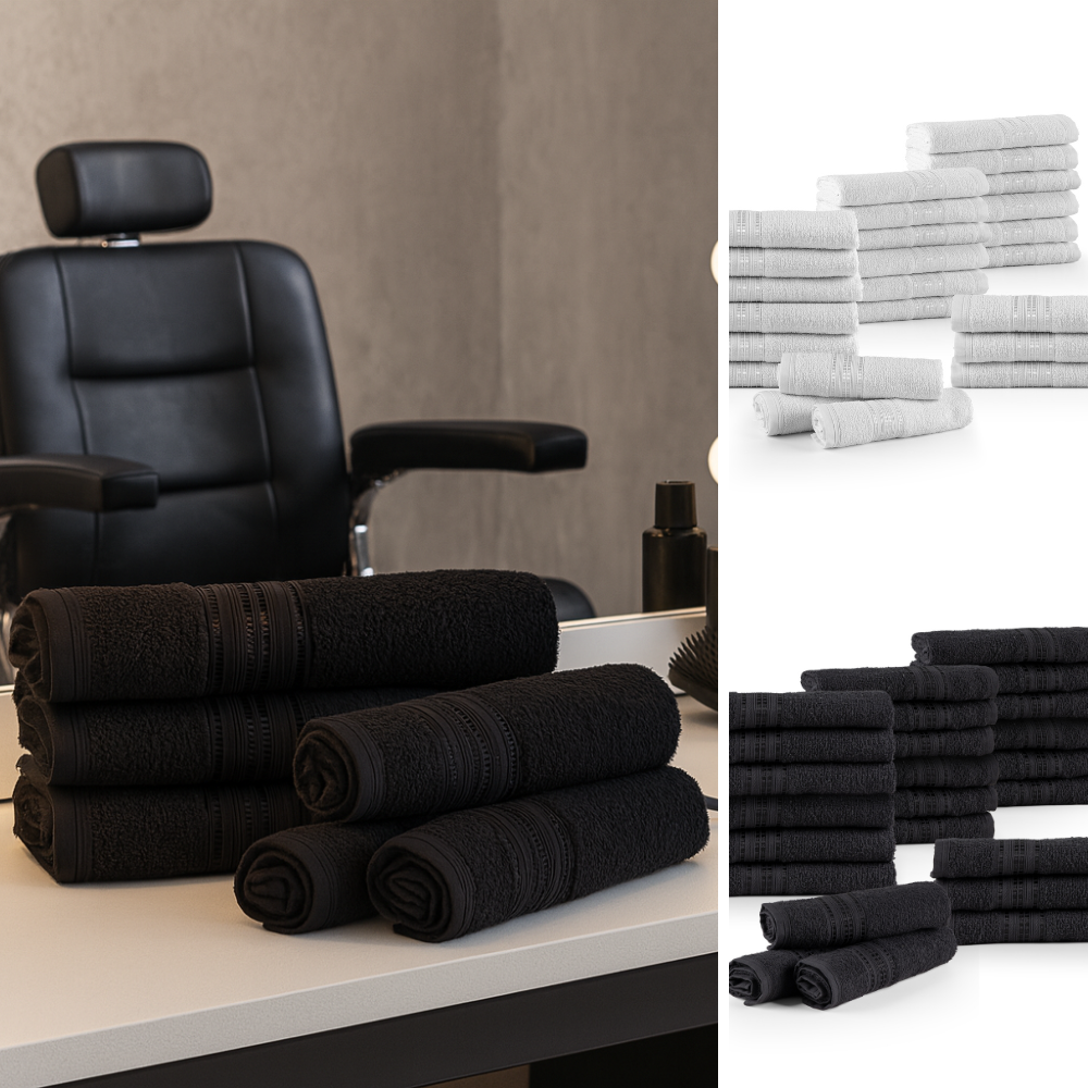 Kit 24 Pçs Toalha de Rosto Linea Profissonal Salão de Beleza Cabelereiro Barbearia 1 Kit 24 Pçs Toalha de Rosto Linea Profissonal Salão de Beleza Cabelereiro Barbearia