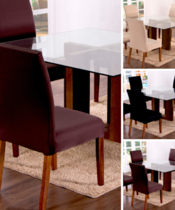 Kit 6 Pçs Capa Protetora de Cadeira 6 Lugares Liso