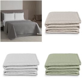 Kit 4 Pçs Cobre Leito Avulso Casal Queen Profissional Acordes Hotelaria Micropercal 160 Fios