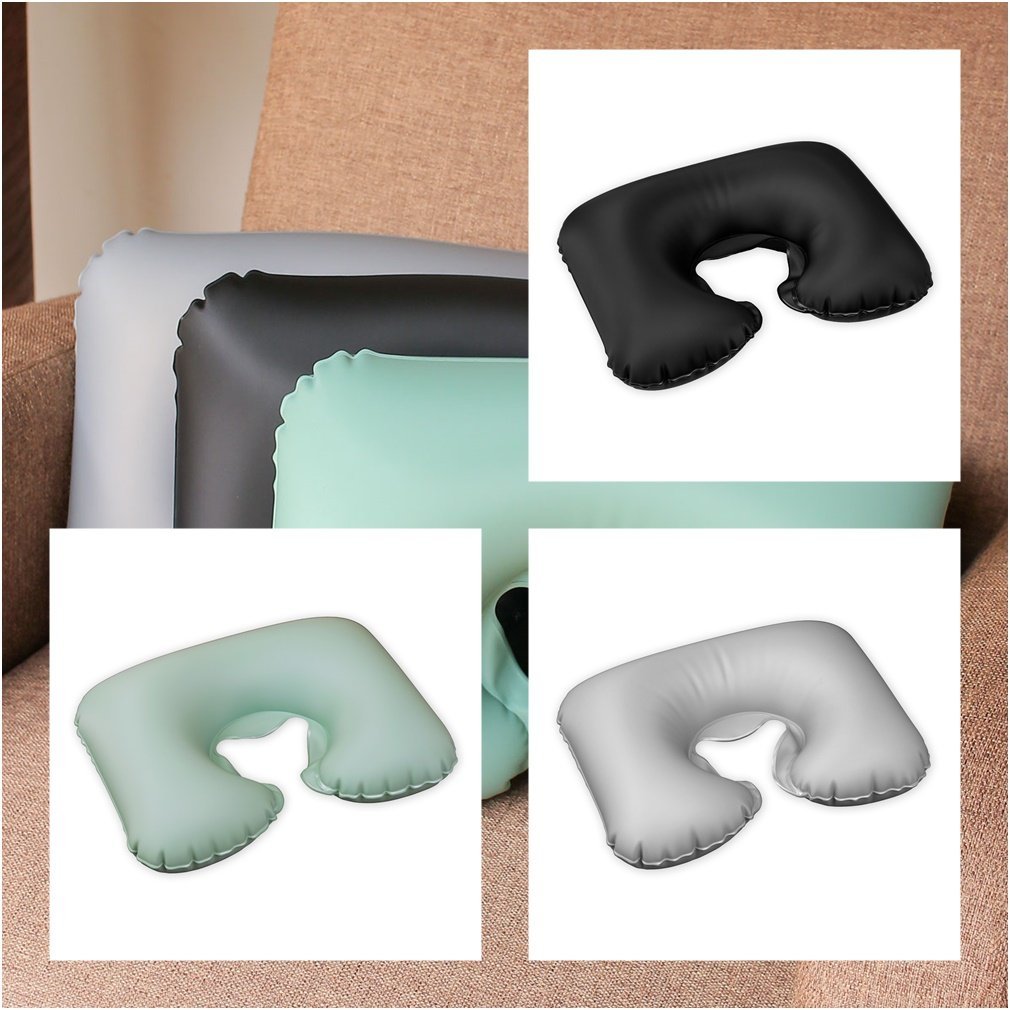 Almofada Travesseiro Protetor de Pescoço Ortopédica Inflável 1 Almofada Travesseiro Protetor de Pescoço Ortopédica Inflável