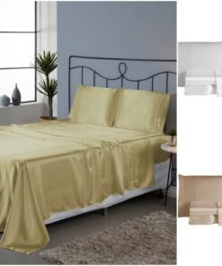 Jogo de Lençol 4 Pçs Casal Padrão Sublime Completo Cetim Charmousse