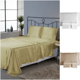 Jogo de Lençol 4 Pçs Casal Padrão Sublime Completo Cetim Charmousse