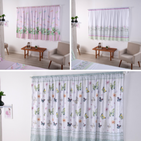 Cortina Infantil e Juvenil Girl para Varão Simples Duplo 2m Estampa Digital  2,00x1,50m