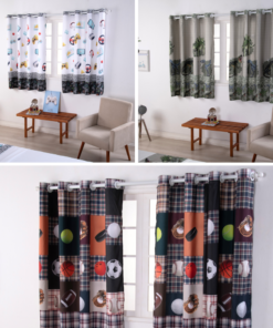 Cortina Infantil e Juvenil Boy para Varão Simples Duplo 2m Estampa Digital  2,00x1,50m