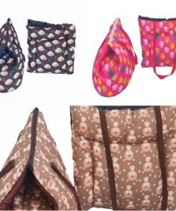 Kit 2 Pçs Bolsa de Transporte e Cama Iglu Pet 2 em 1 e Colchonete Portátil Amora Top Impermeável Amora Pop Dog
