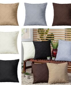 Capa de Almofada Matelada 45x45cm Lisa com Zíper