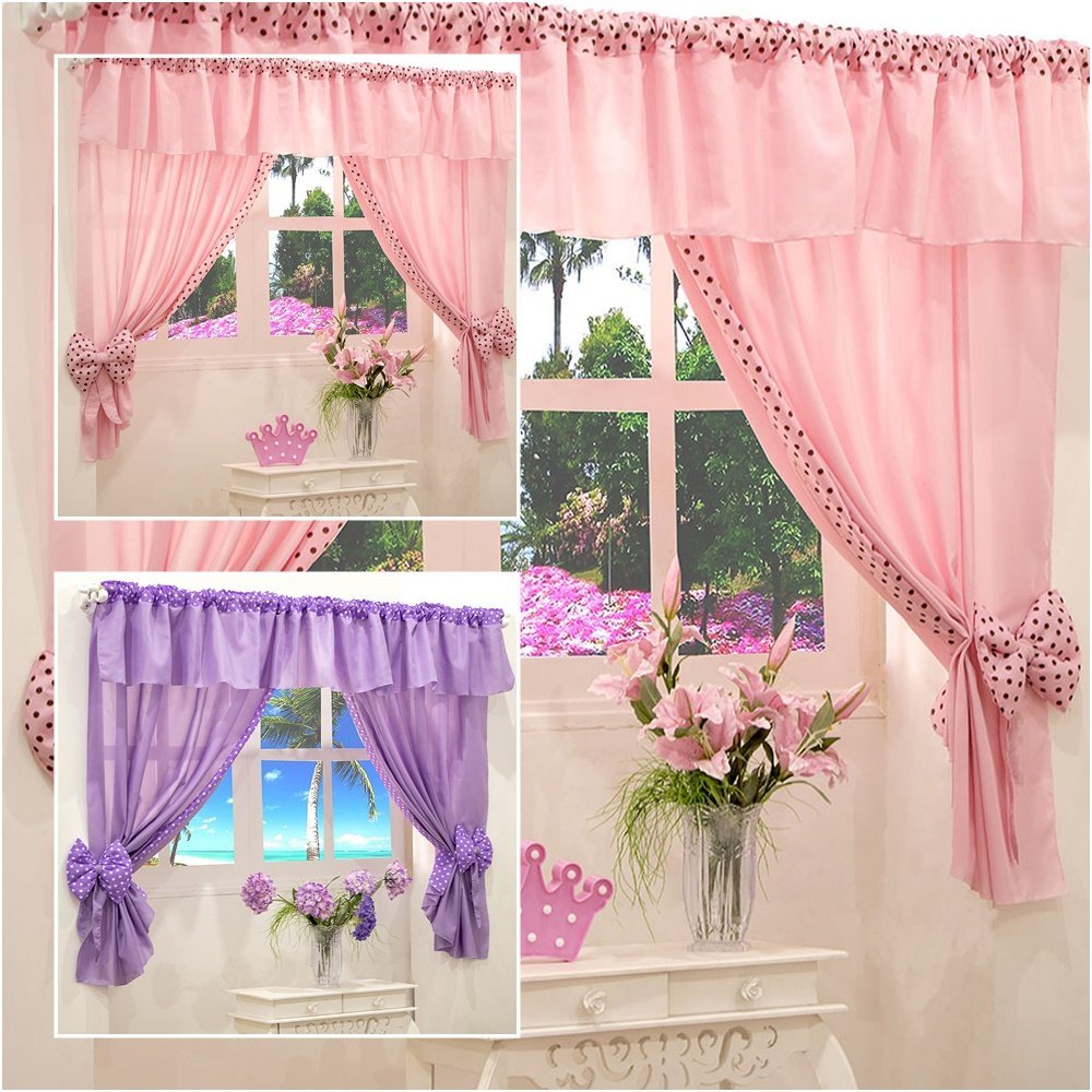 Cortina Bebê, Infantil e Juvenil Ursinha 2,20x1,70m para Varão Duplo 2,00m com Bandô 1 Cortina Bebê, Infantil e Juvenil Ursinha 2,20x1,70m para Varão Duplo 2,00m com Bandô