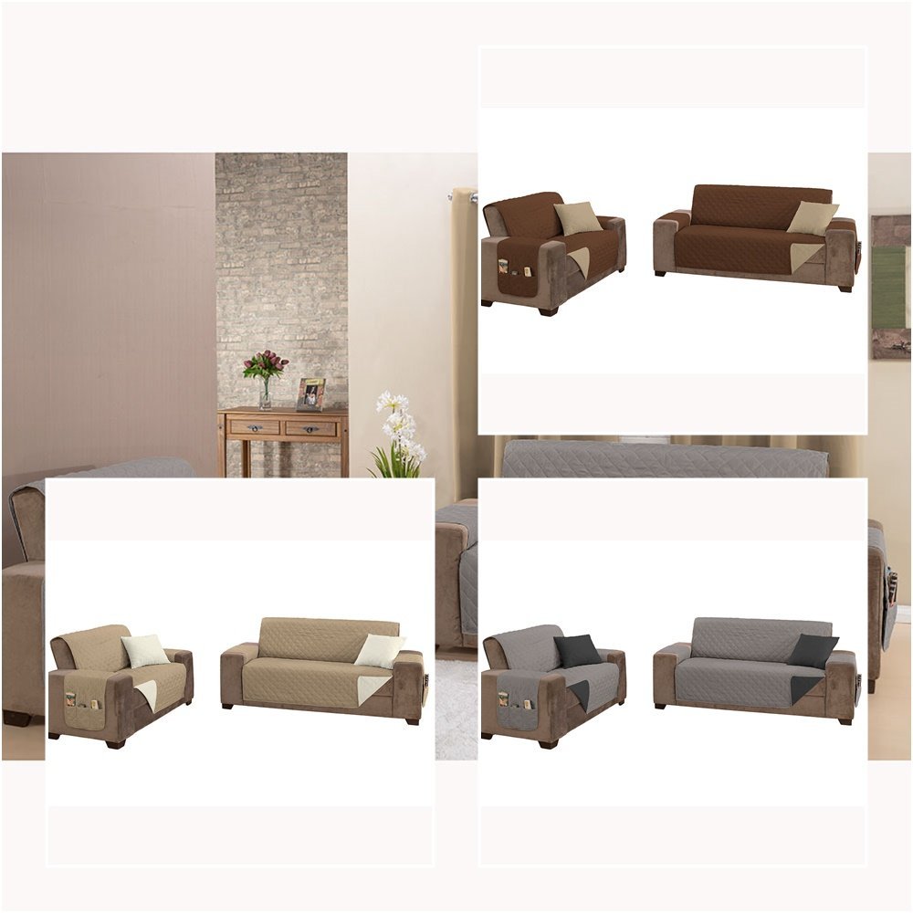 Kit 2 Pçs Capa Protetora de Sofá Padrão 2 e 3 Lugares Manu Matelado Dupla Face 1 Kit 2 Pçs Capa Protetora de Sofá Padrão 2 e 3 Lugares Manu Matelado Dupla Face