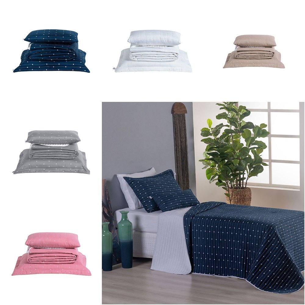 Kit 4 Pçs Cobre Leito Solteiro Urbany Hipercal 400 Fios Bordado 1 Kit 4 Pçs Cobre Leito Solteiro Urbany Hipercal 400 Fios Bordado