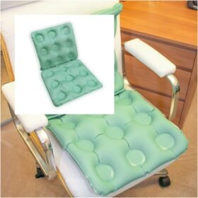 Almofada Ortopédica Caixa de Ovo Quadrada com Encosto Inflável 2 em 1