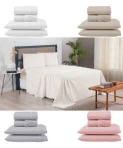 Jogo de Lençol 4 Pçs Casal King Versatile Completo Micropercal 300 Fios Ponto Palito