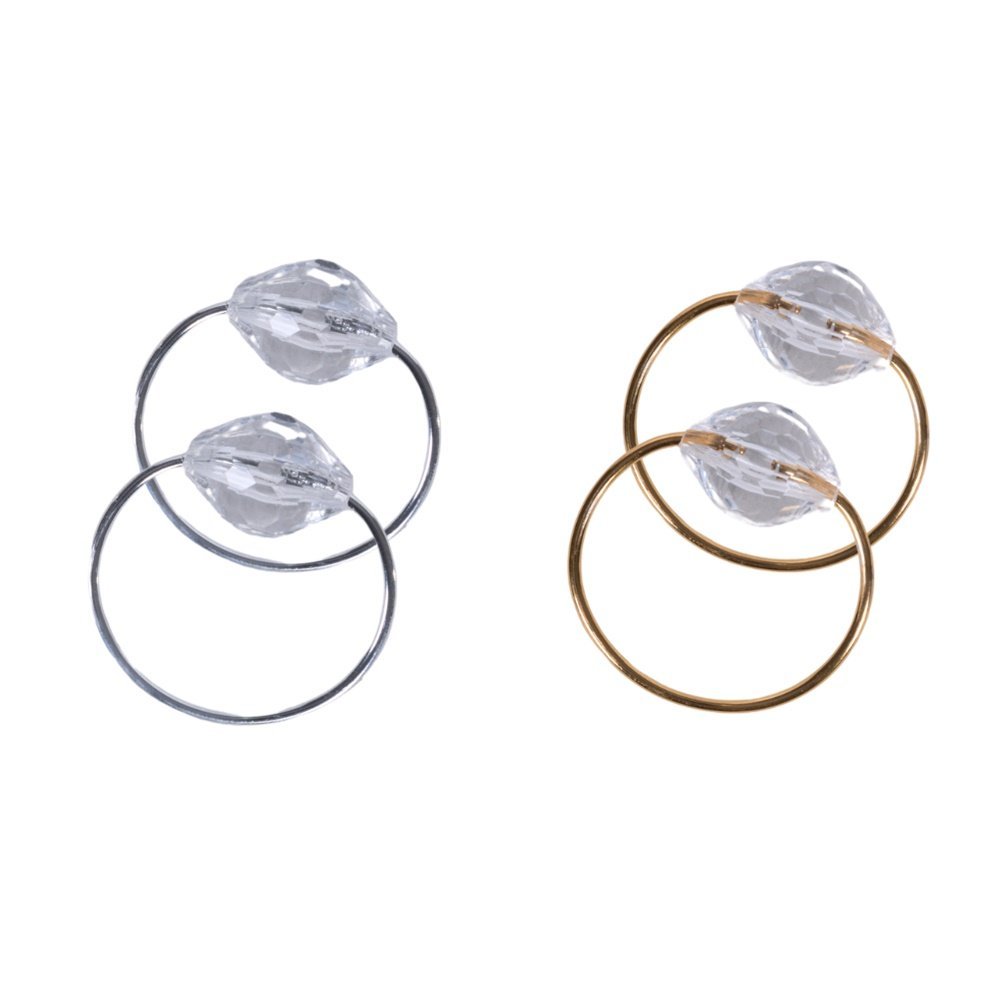 Kit 50 Pçs Anel para Guardanapo 50 Lugares Cristalino 4x3cm Argola 3 Kit 50 Pçs Anel para Guardanapo 50 Lugares Cristalino 4x3cm Argola - Imagem 3