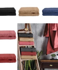 Kit 2 Pçs Toalha de Banho Linea 260g 125x65cm