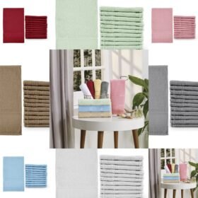 Kit 12 Pçs Toalha de Lavabo Social