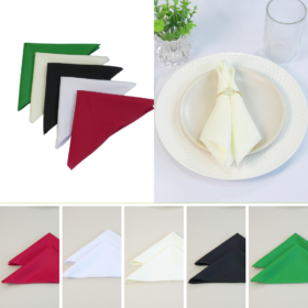 Kit 6 Pçs Guardanapo 6 Lugares Basic 35x35cm Liso Tecido Oxford