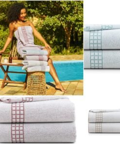 Kit 2 Pçs Toalha de Banho para Praia e Piscina Georgia