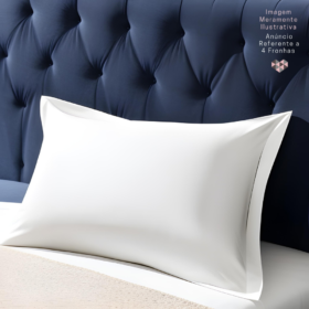 Kit 4 Pçs 2 Pares Fronha Profissional Premium com Aba 70X50cm