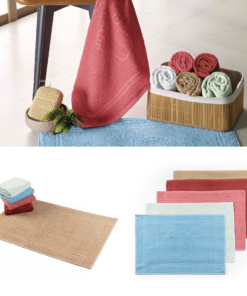 Kit 5 Pçs Tapete Toalha de Piso Pézinho 400g 70x45cm