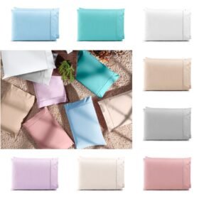 Kit 2 Pçs Par Fronha Paris Percal 150 Fios 100% Algodão 70x50cm sem Aba