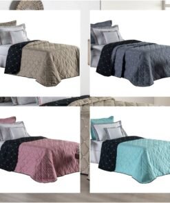 Kit 4 Pçs Cobre Leito Solteiro Renove Hipercal 400 Fios Dupla Face Bordado