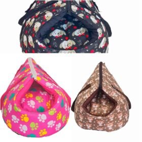 Bolsa de Transporte e Cama Iglu Pet 2 em 1 Amora Pop Dog Impermeável