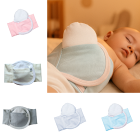 Faixa Cinta Anti-cólica Térmica Bebê Malha com Bolsa de Sementes Naturais