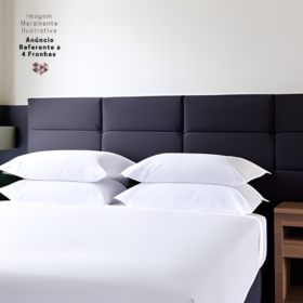 Kit 4 Pçs 2 Pares Fronha Profissional Premium sem Aba 70X50cm